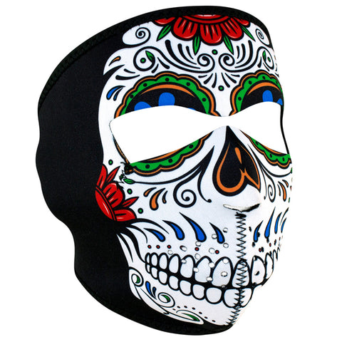 ZANheadgear full neoprene facemask with muerte skull design