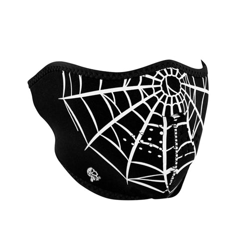 ZANheadgear spiderweb design half neoprene facemask