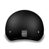 Daytona Helmets D.O.T. Approved Skull Cap helmet with visor rear view