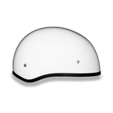 Daytona Helmets D1-CNS Skull Cap Motorcycle Helmet Gloss White Right Side View