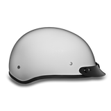 Daytona Helmets D1-PW Skull Cap Motorcycle Helmet Pearl White Right Side View