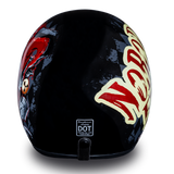 Daytona Helmets DC6-J Cruiser Motorcycle Helmet Joker Rear View