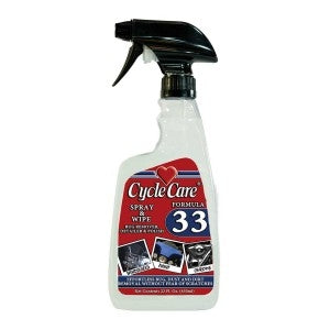 22oz. Cycle Care Formula 33 motorcycle dry detailer and bug remover