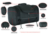 Motorcycle sissy bar bag DS333 features detail