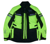 Men's armored touring hi-visibility motorcycle jacket DS4616 flat view