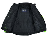 Men's armored touring hi-visibility motorcycle jacket DS4616 inside liner