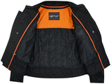 Daniel Smart Mfg. all-season textile motorcycle jacket with reflective stripe inside view