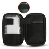 Magnetic touchscreen cell phone motorcycle tank bag inside view