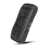 Magnetic touchscreen cell phone motorcycle tank bag side angle