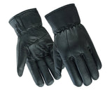 Men's insulated cold weather motorcycle touring gloves back and palm.