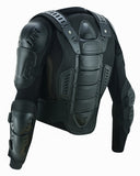 Full protection motorcycle body armor back angle view