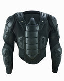 Full protection motorcycle body armor back view