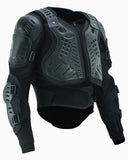 Full protection motorcycle body armor front angle view