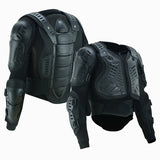 Full protection motorcycle body armor front and back view