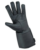 Men's Storm Breaker fleece-lined leather motorcycle touring gloves left hand palm.