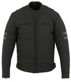 Men's textile all-season reflective motorcycle jacket front view