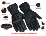 Daniel Smart Mfg. waterproof and insulated performance motorcycle gloves features