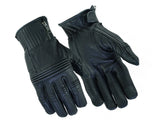 Men's premium leather motorcycle operator gloves