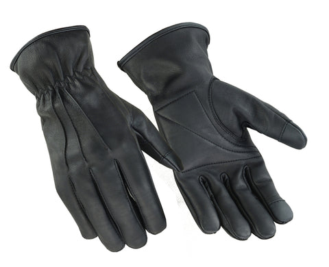Daniel Smart Mfg. premium water resistant leather motorcycle gloves with padded palms