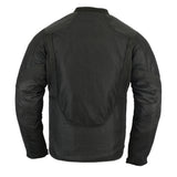 Daniel Smart Mfg. sporty mesh motorcycle jacket back view