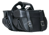 Two-strap quick release motorcycle saddlebag DS312 angle view