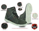 Men's waterproof leather motorcycle shoes features detail