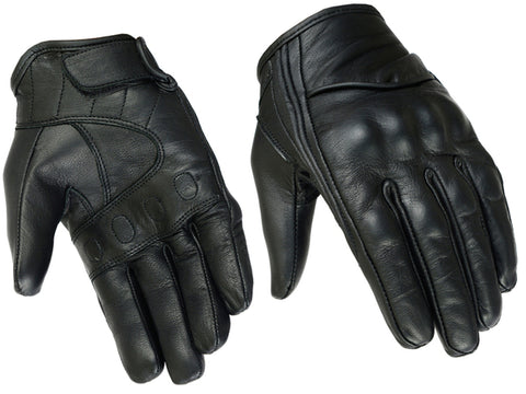 Daniel Smart Mfg. women's premium sporty leather motorcycle gloves DS88