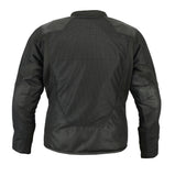 Daniel Smart Mfg. women's sporty mesh motorcycle jacket DS860 back view