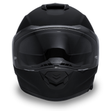 Detour model full face motorcycle helmet dull black front