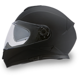 Detour model full face motorcycle helmet dull black left