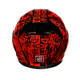 Detour model full face motorcycle helmet with Havoc graphics back