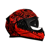 Detour model full face motorcycle helmet with Havoc graphics right