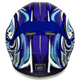 Detour model full face motorcycle helmet with Vortex graphics back