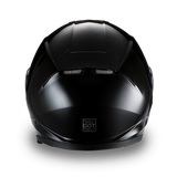 Gloss black Detour model full face motorcycle helmet back