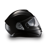 Gloss black Detour model full face motorcycle helmet right side