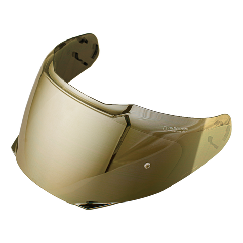 Gold finish Daytona Detour model motorcycle helmet replacement shield