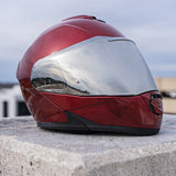 Mirror finish shield on Daytona Helmets Detour model helmet