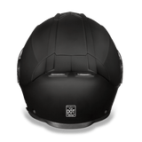 Glide model modular motorcycle helmet Dull Black back