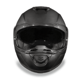 Glide model modular motorcycle helmet Dull Black front