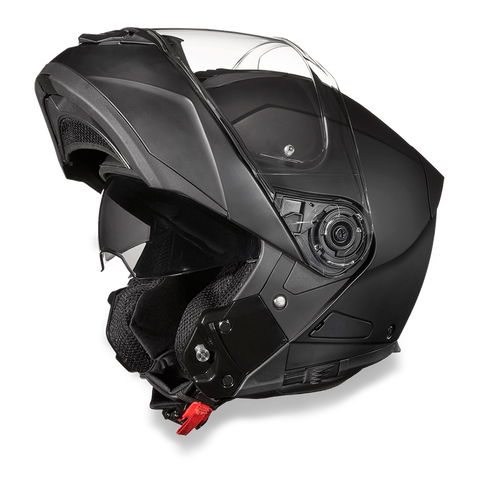 Glide model modular motorcycle helmet Dull Black open face