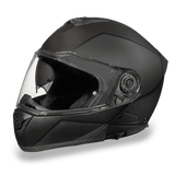 Glide model modular motorcycle helmet Dull Black side view