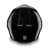 Glide model modular motorcycle helmet Gloss Black back view