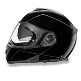 Glide model modular motorcycle helmet Gloss Black left side