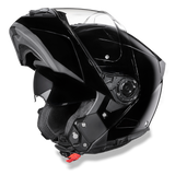 Glide model modular motorcycle helmet Gloss Black with open face