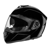 Glide model modular motorcycle helmet Gloss Black front angle view