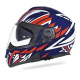 Glide model modular motorcycle helmet with Liberty graphics left side