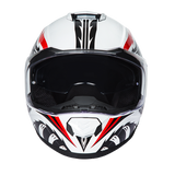 Glide model modular motorcycle helmet with Phoenix graphics front view