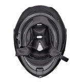 Glide model modular motorcycle helmet Shark Blu inside view