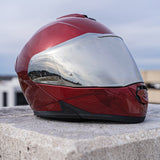 Daytona Glide motorcycle helmet with Mirror finish replacement shield