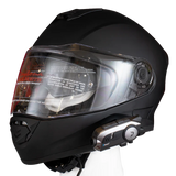 360 degree motorcycle camera and intercom device mounted on helmet